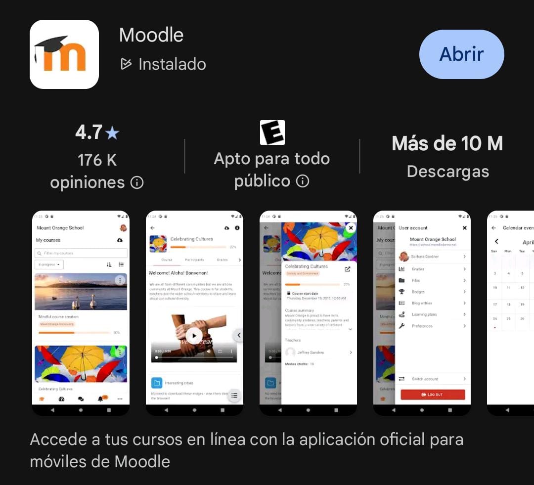 [Icono de la aplicación Moodle]