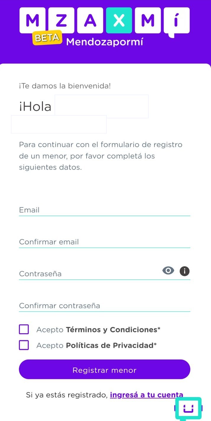 Formulario para ingresar correo y contraseña